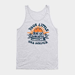 funny saying little ray of sarcastic sunshine Tank Top
